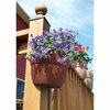 Bloomers Post Planter, Permanent and Temp. Installation Options, Garden in Untraditional Spaces, Earth Brown 2465-1